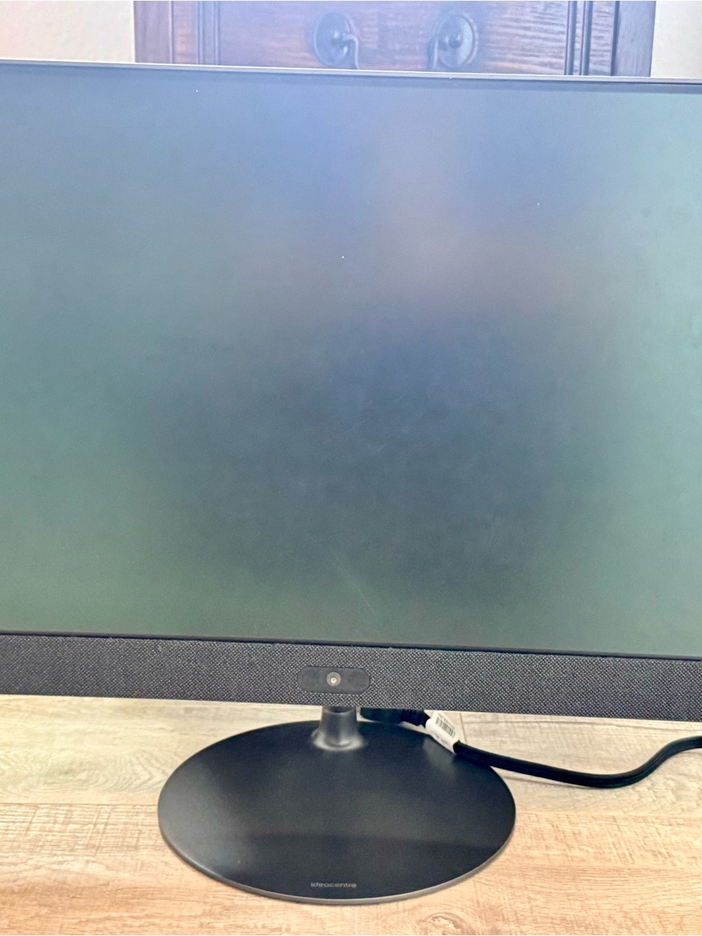 Lenovo All-in-One Monitor in Black and Silver Accents
